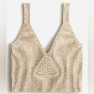 J.Crew Cashmere Cropped Sweater-tank